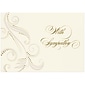 JAM Paper® Blank Sympathy Card Set, Damask With Sympathy, 25/pack (526BG775WB)