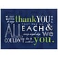 JAM Paper® Blank Thank You Cards Set, Inspirational, 25/pack (526M0444WB)