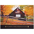 JAM Paper® Blank Thanksgiving Card Set, Flag on Barn, 25/pack (526M0528B)