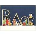 JAM Paper® Christmas Holiday Cards Set, Peace Nativity, 25/pack (526M0566B)