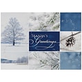 JAM Paper® Blank Christmas Holiday Cards Set, Winter Collage, 25/pack (526M0869WB)