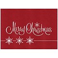 JAM Paper® Blank Christmas Holiday Cards Set, Merry Christmas, 25/pack (526M8816B)