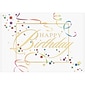 JAM Paper® Blank Birthday Cards Set, Happy Birthday Colorful Squares Theme, 25/Pack (526XA4826WB)