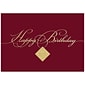 JAM Paper® Blank Birthday Cards Set, Burgundy, 25/Pack (526XA5271WB)
