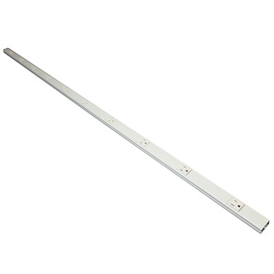 Wiremold® Plugmold® 2000 On-Wall 10 Outlet Power Strip with 5' Cord, 125 V/15 A, Ivory