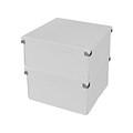 Samsill® Pop n’ Store Essential Storage Box, 10.5L x10.5W x 5.95H, White (PNS02LSWE2)