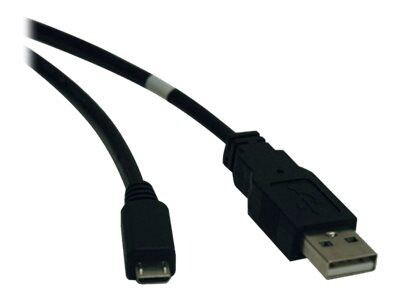 Tripp Lite 6 USB 2.0 Type A to Micro Type B Male/Male Hi-Speed Data Transfer Cable; Black (U050-006