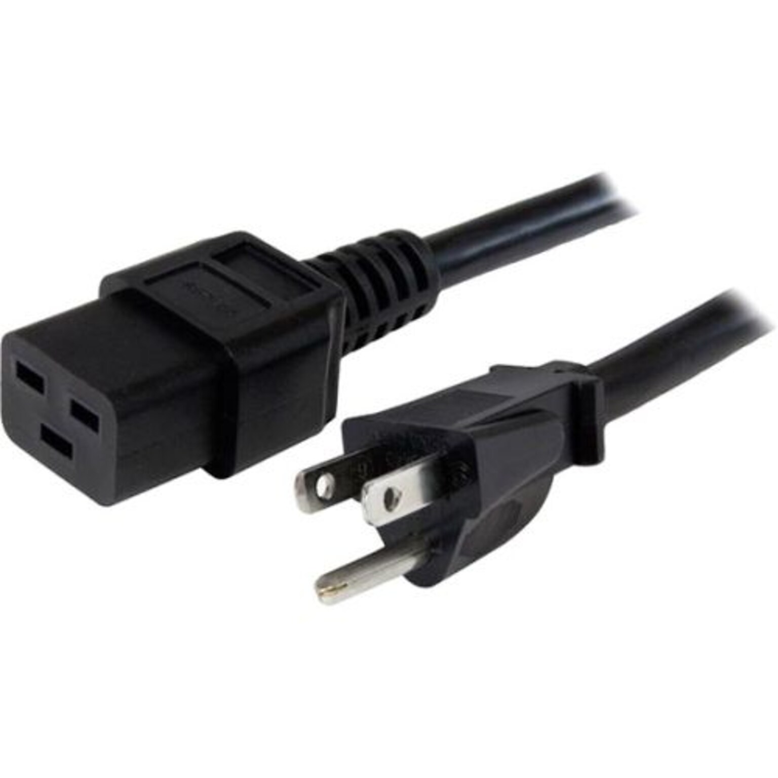 StarTech 6 Heavy Duty 14AWG Computer Power Cord, NEMA 5-15P to C19, Black (PXT515C19146)