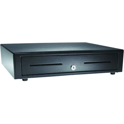 APG Vasario Series Standard-Duty Cash Drawer with USB Interface, 24V, Black (VB554A-BL