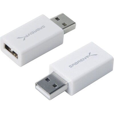 Sabrent  USB Male to Female Charging Adapter; White (HB-SFST)