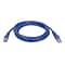 Tripp Lite patch cable, 7 ft, blue