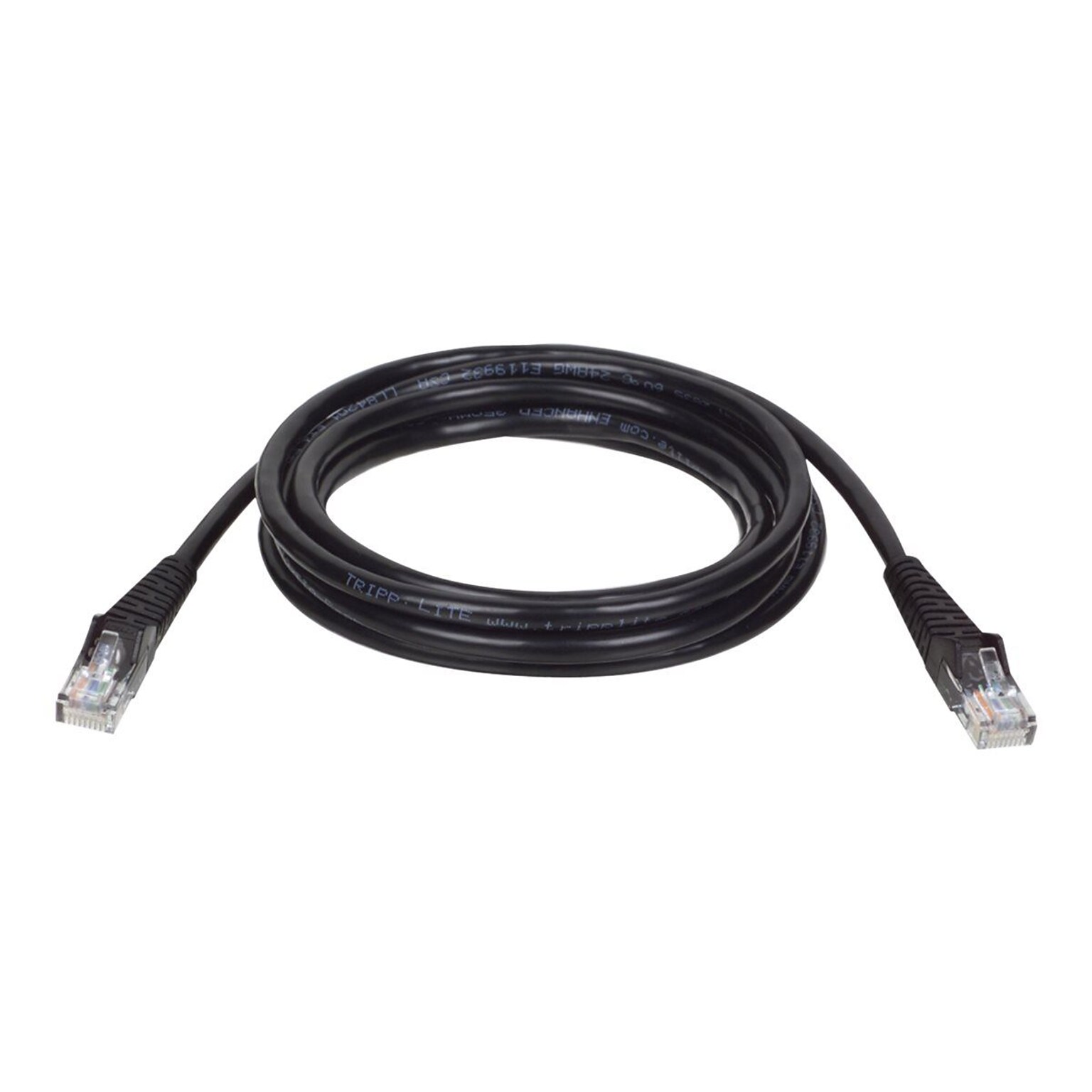 Tripp Lite 10 Cat5e RJ45/RJ45 Patch Cable, Black