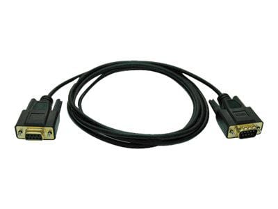 Tripp Lite P454-006 6 DB9 Male/Female Null Modem Serial Cable; Black