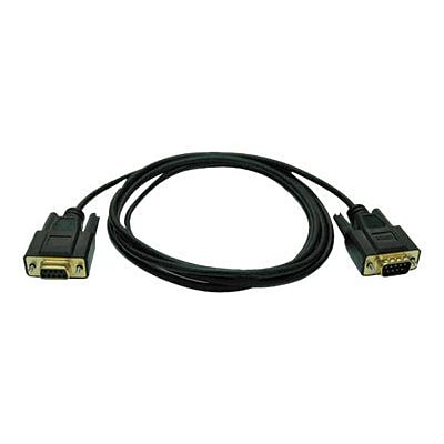 Tripp Lite P454-006 6 DB9 Male/Female Null Modem Serial Cable; Black