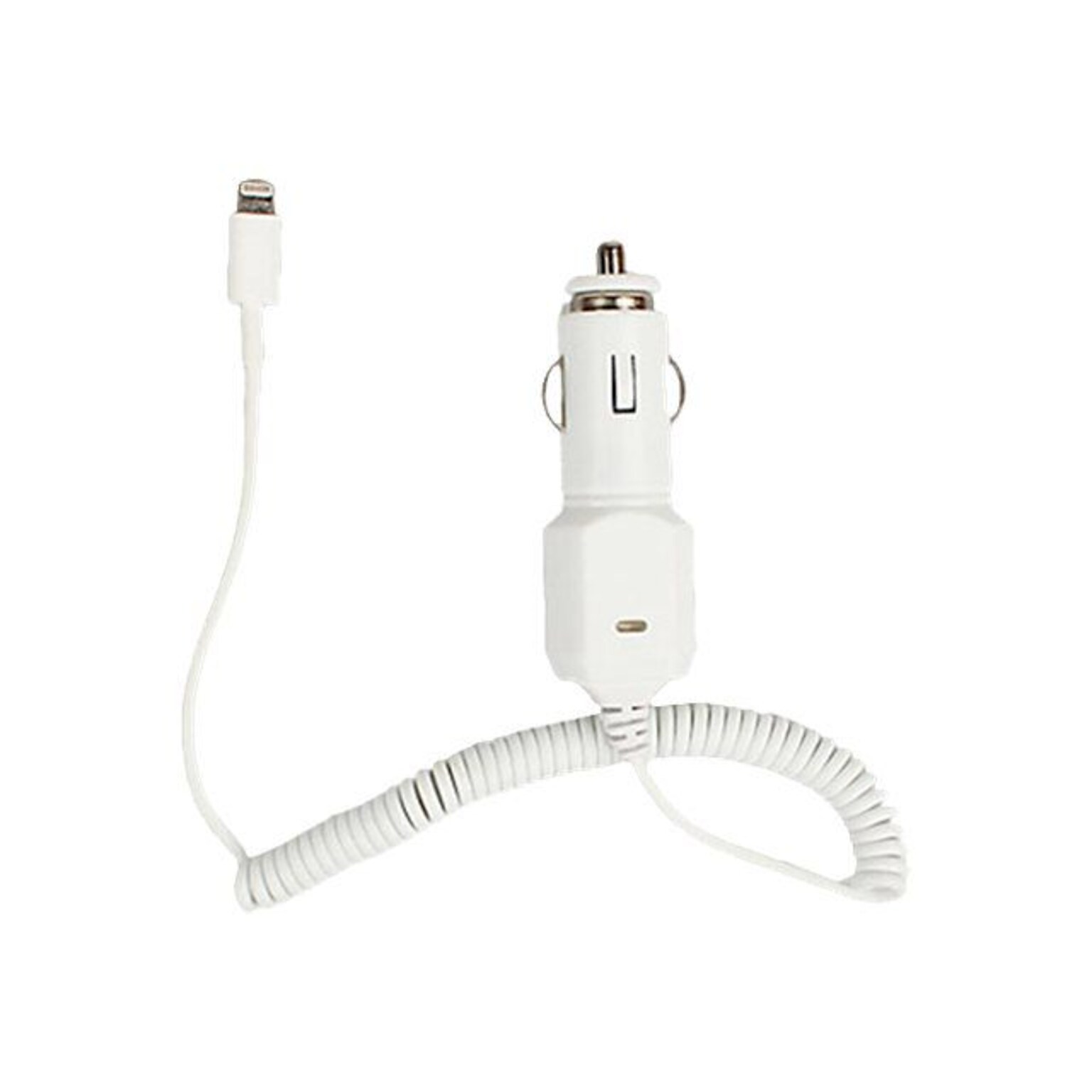 4XEM™ 8 Pin Lightning Car Charger For iPod/iPhone/iPad, White