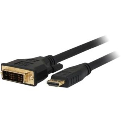 Comprehensive® HD-DVI-15PROBLK Pro AV/IT 15 HDMI to DVI-D Cable, Black