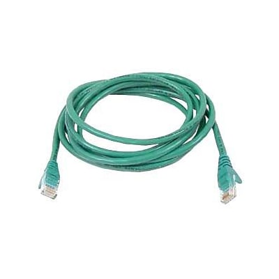Belkin A3L980-100-GRNS 100 RJ-45 Male/Male Cat6 Snagless Patch Cable; Green