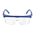 Snow Joe Protective Safety Glasses with Adjustable Frame; Blue (SGLASS-ADJ)