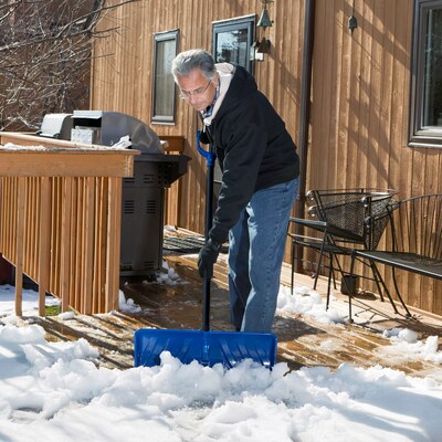 Snow Joe Edge 2-In-1  24" Poly Blade Snow Pusher and Ice Chopper (SJEG24)