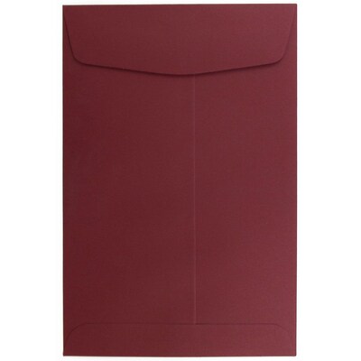 JAM Paper® 6 x 9 Open End Catalog Envelopes, Dark Red, 100/Pack (31287522)
