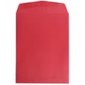 JAM Paper Open End Catalog Envelope, 9 x 12, Red, 100/Box (80329)