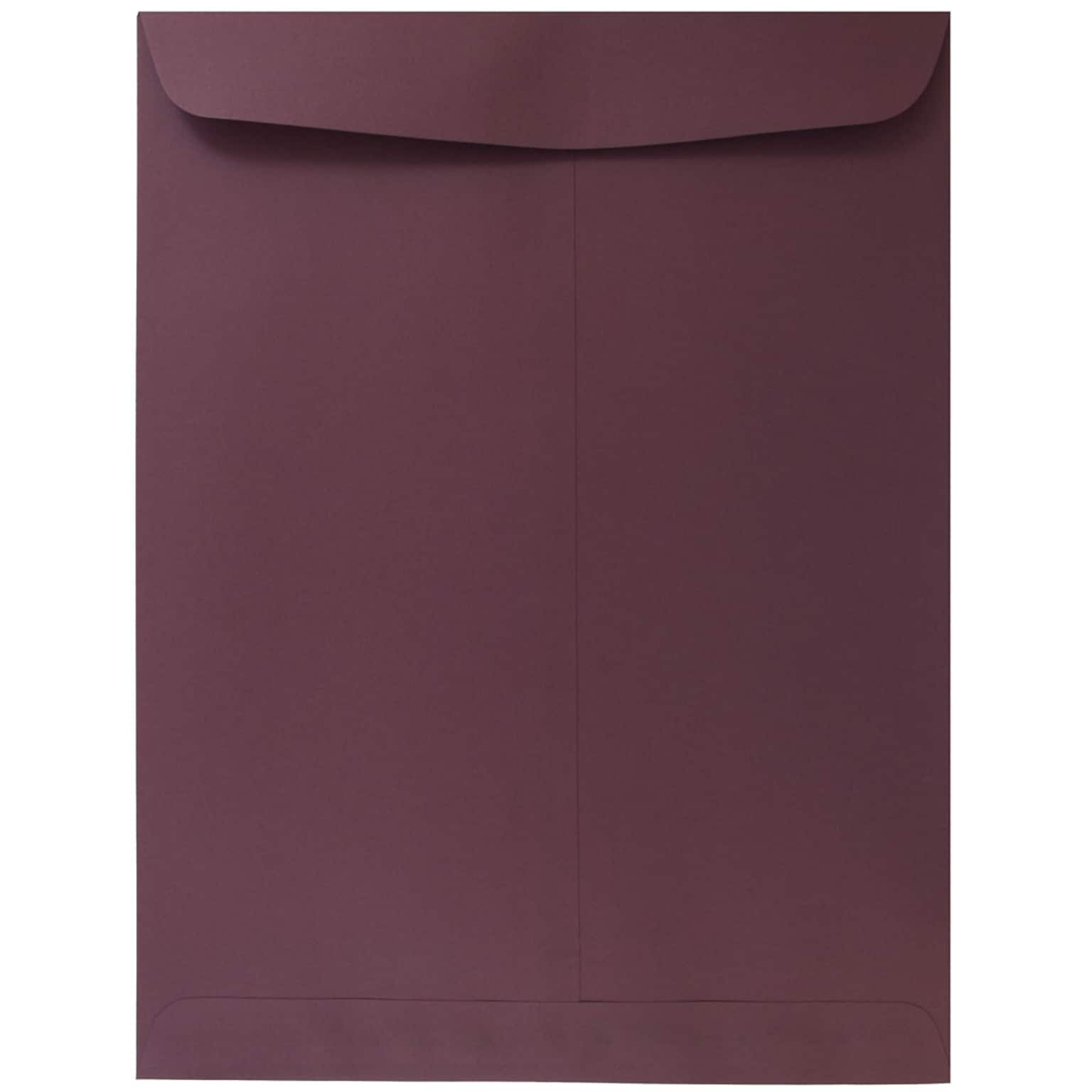 JAM Paper® 9 x 12 Open End Catalog Envelopes, Burgundy, 10/Pack (21285781B)