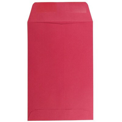 JAM Paper® 6 x 9 Open End Catalog Colored Envelopes, Red Recycled, 100/Pack (V0128139)