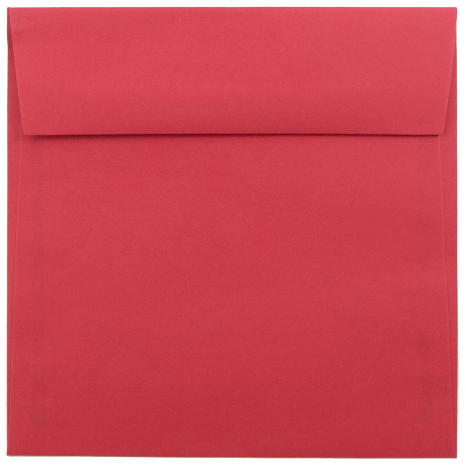 JAM Paper Booklet Envelope, 6 1/2 x 6 1/2, Brite Hue Red, 100/Carton (02792283B)