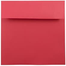 JAM Paper Booklet Envelope, 7 1/2 x 7 1/2, Red, 50/Pack (2792291I)