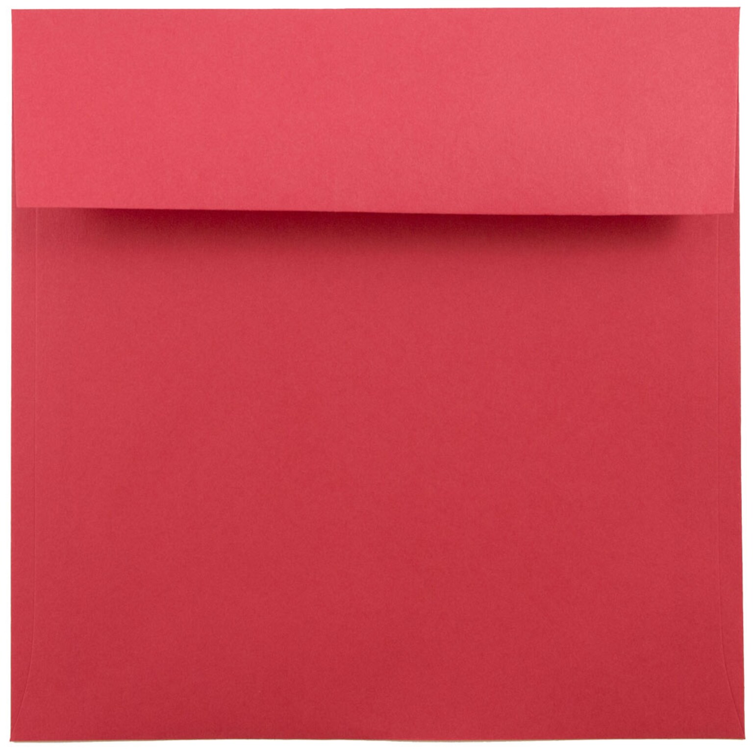 JAM Paper Booklet Envelope, 7 1/2 x 7 1/2, Red, 100/Carton (02792291B)
