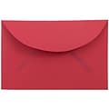 JAM Paper® 3Drug Mini Premium Colored Envelopes, 2.3125 x 3.625, Red Recycled, 50/Pack (155031i)