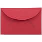 JAM Paper® 3Drug Mini Premium Colored Envelopes, 2.3125 x 3.625, Red Recycled, 50/Pack (155031i)