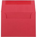 JAM Paper 4Bar A1 Colored Invitation Envelopes, 3.625 x 5.125, Red Recycled, 50/Pack (900927182I)