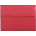 JAM Paper® A7 Invitation Envelopes, 5.25 x 7.25 Brite Hue Red Recycled, 1000/carton (15945B)