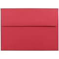 JAM Paper® A7 Invitation Envelopes, 5.25 x 7.25, Brite Hue Red Recycled, 250/box (15945H)