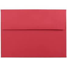 JAM Paper A7 Invitation Envelope, 5 1/4 x 7 1/4, Red, 25/Pack (15945)