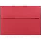 JAM Paper® A7 Invitation Envelopes, 5.25 x 7.25, Brite Hue Red Recycled, 250/box (15945H)