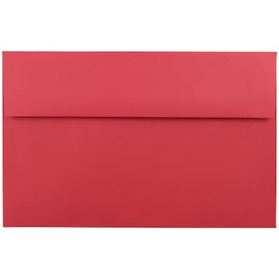 JAM Paper® A10 Colored Invitation Envelopes, 6 x 9.5, Red Recycled, 25/Pack (96078)