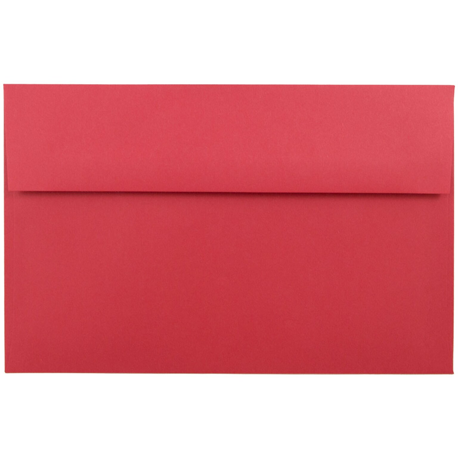 JAM Paper A10 Colored Invitation Envelopes, 6 x 9 1/2, Red Recycled, 50/Pack (96078I)