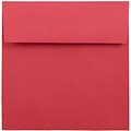 JAM Paper® 6 x 6 Square Envelopes, Brite Hue Red Recycled, 1000/carton (2792270B)