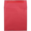 JAM Paper 8.5 x 8.5 Square Colored Invitation Envelopes, Red Recycled, 25/Pack (2794374)