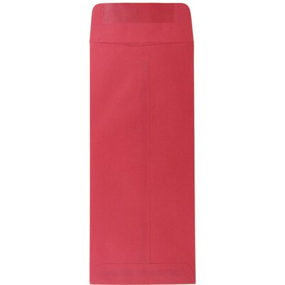JAM Paper® #14 Policy Business Colored Envelopes, 5 x 11.5, Red Recycled, 25/Pack (900905211)