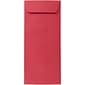 JAM Paper Open End #10 Currency Envelope, 4 1/8" x 9 1/2", Red, 50/Pack (25048I)
