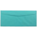 JAM Paper #10 Window Envelope, 4 1/8 x 9 1/2, Sea Blue, 25/Pack (5156478)