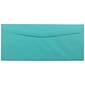 JAM Paper #10 Business Window Envelope, 4 1/8" x 9 1/2", Sea Blue, 50/Pack (5156478I)