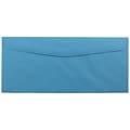JAM Paper Clasp #10 Window Envelope, 4 1/8 x 9 1/2, Blue, 500/Pack (5156476H)