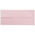 JAM Paper Open End #10 Business Envelope, 4 1/8 x 9 1/2, Baby Pink, 50/Pack (2155777I)