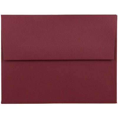 JAM Paper A2 Invitation Envelopes, 4.375 x 5.75, Dark Red, 25/Pack (31511305)