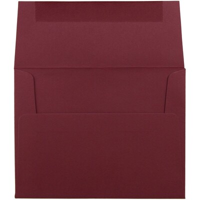 JAM Paper A2 Invitation Envelopes, 4.375 x 5.75, Dark Red, 25/Pack (31511305)