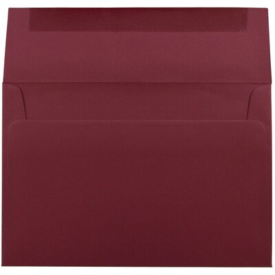 JAM Paper A9 Invitation Envelopes, 5.75 x 8.75, Dark Red, 25/Pack (31511321)